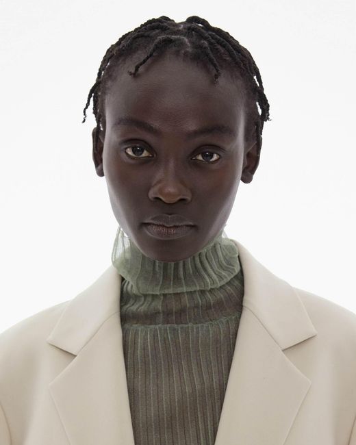 Helmut Lang White Helmut Single-Breasted Jacket
