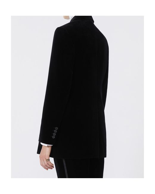 Max Mara Black Double-Breasted Tailored Jacket