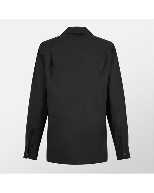 Dolce & Gabbana Black V-Neck Long Sleeve Shirt for men