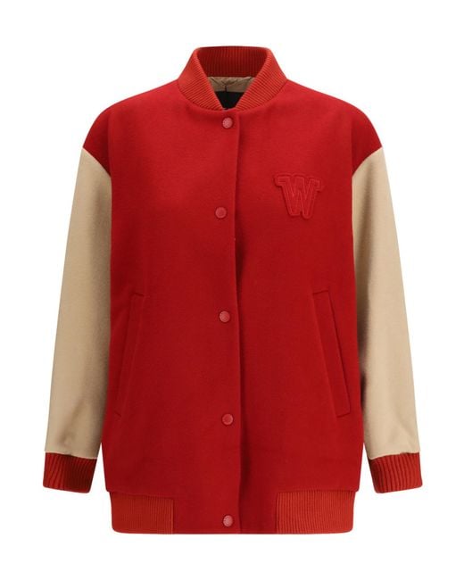 Weekend by Maxmara Red Ellisse Bomber Jacket