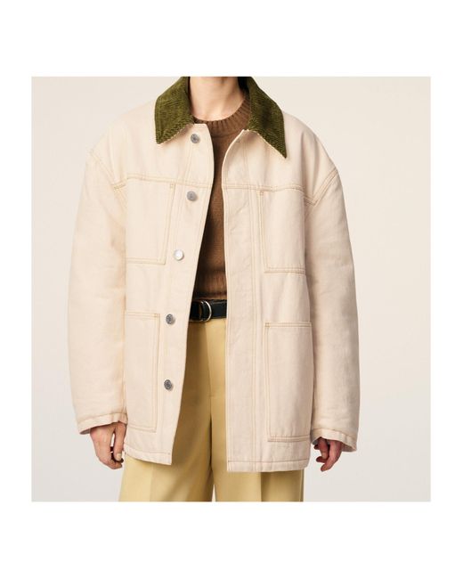 AMI Natural Ami Padded Worker Jacket for men