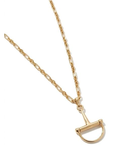 Gucci Metallic Half Horsebit Necklace