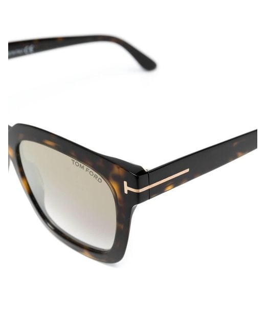 Tom Ford Multicolor Tortoiseshell-Effect Square-Frame Sunglasses