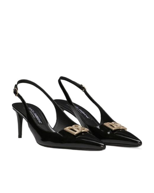 Dolce & Gabbana Black Slack-Heels