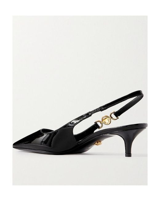 Versace Black Medusa '95 Slingback Pumps