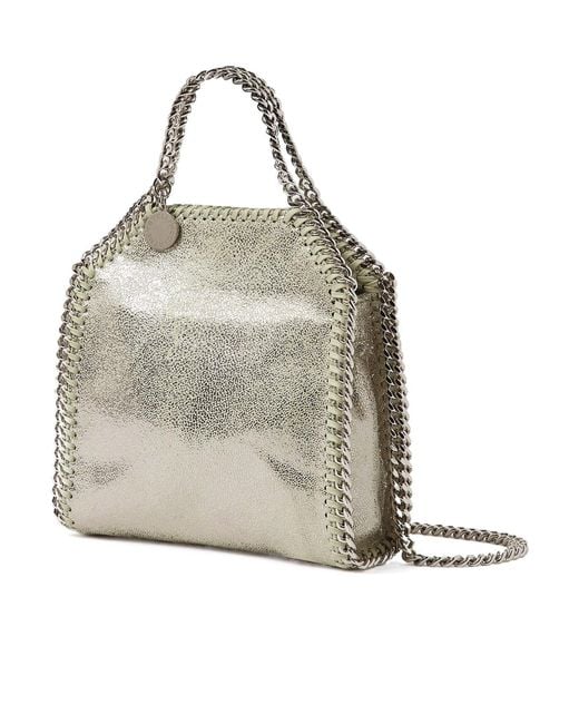 Stella McCartney Gray Falabella Mini Top Handle Bag