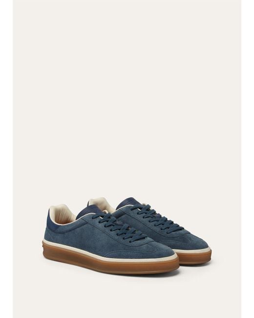 Loro Piana Blue Tennis Walk Sneaker