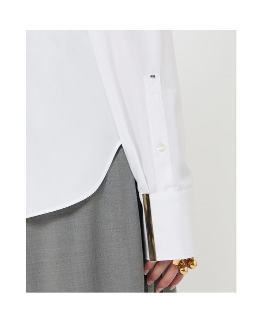 Sportmax White Long-Sleeved Shirt