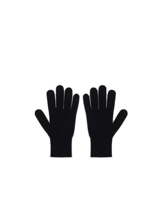 MM6 by Maison Margiela Black Numbers-Motif Knitted Gloves
