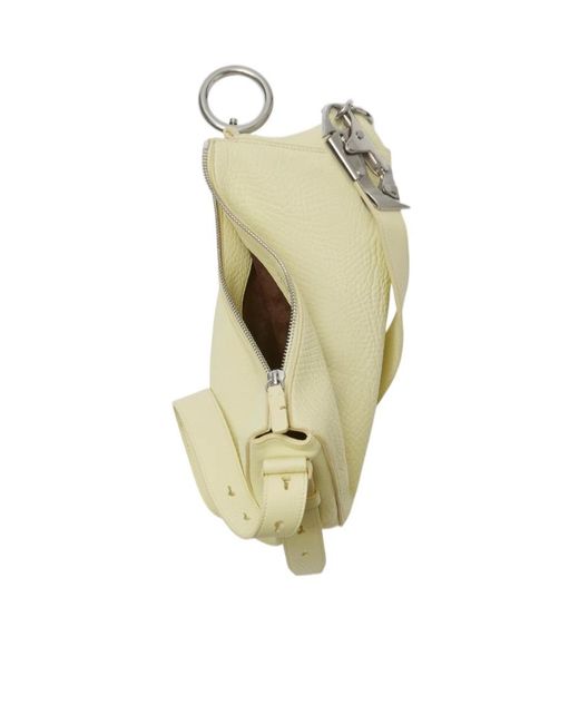 Burberry Natural Knight Leather Crossbody Bag