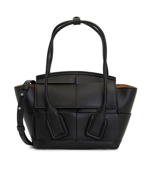 Bottega Veneta Black Double-Handle Shoulder Bag