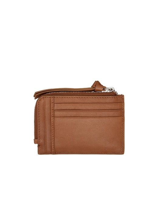 Vivienne Westwood Brown Zipper Card Holder for men