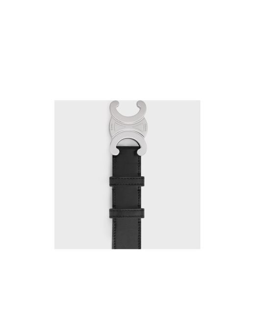 Céline White Triomphe Belt 30Mm for men