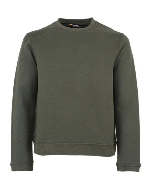 K-Way Green Perruel Fleece Jumper for men