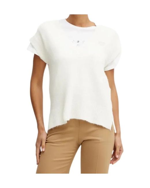 Liu Jo White V-Neck Vest