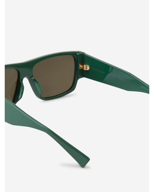 Bottega Veneta Green Logo Sunglasses