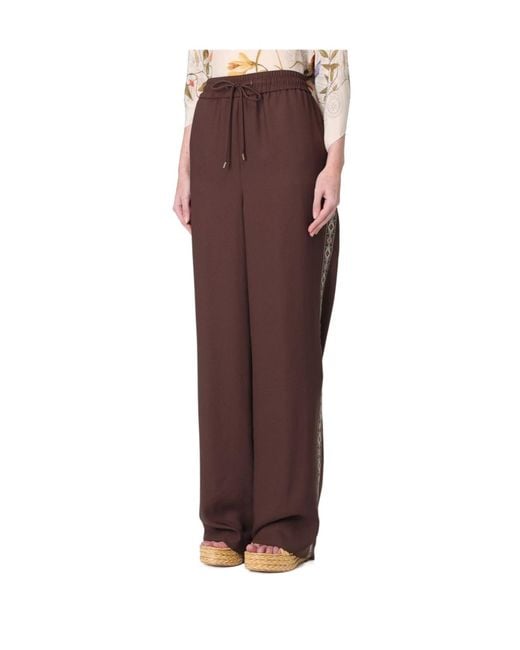 Etro Multicolor Wide-Leg Trousers