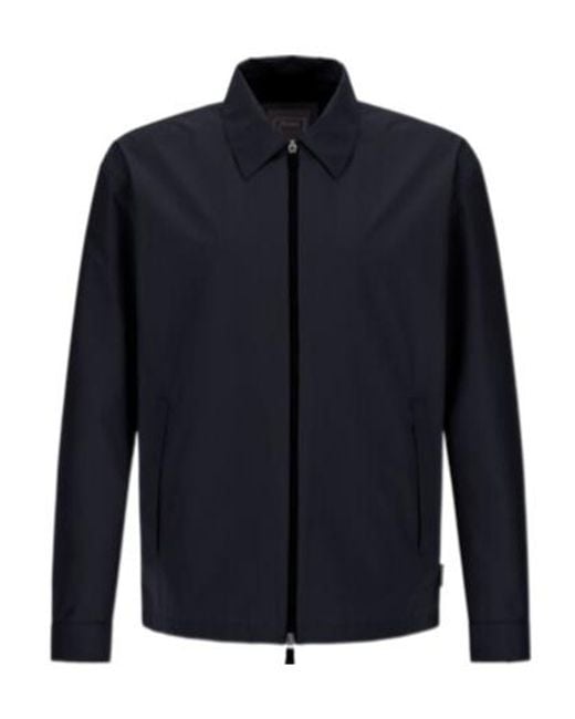 Herno Blue Gore-Tex Paclite Shacket for men