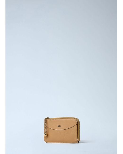 Chloé Multicolor Chloé Logo Plaque Zipped Wallet
