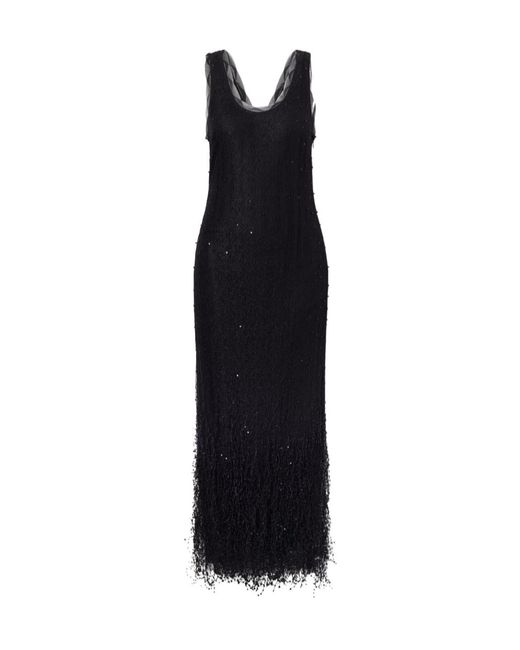 Jonathan Simkhai Black Irisa Sequin-Embellished Lace Dress