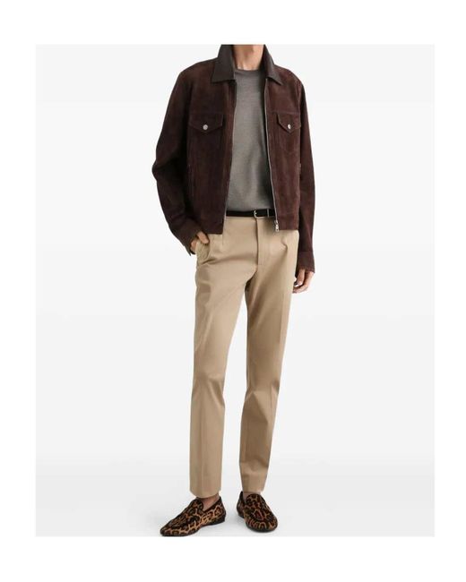 Dolce & Gabbana Natural Buttoned Trousers for men