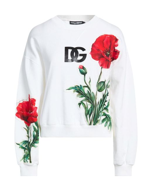 Dolce & Gabbana White Minimalist Solidcolor Sweatshirt