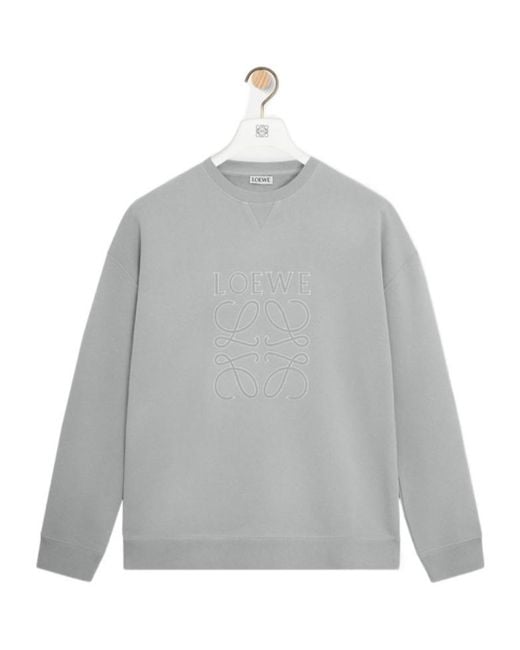Loewe Gray Regular Fit Sweatshirt for men