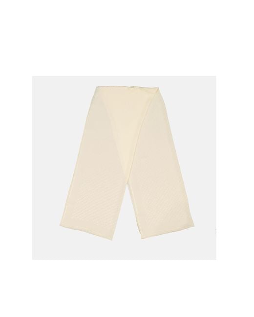 Givenchy White Logo Scarf
