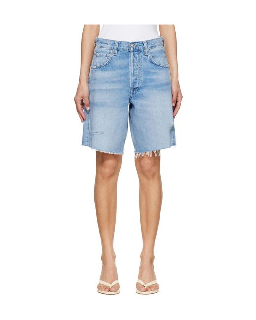 Citizens of Humanity Green Ayla Shorts