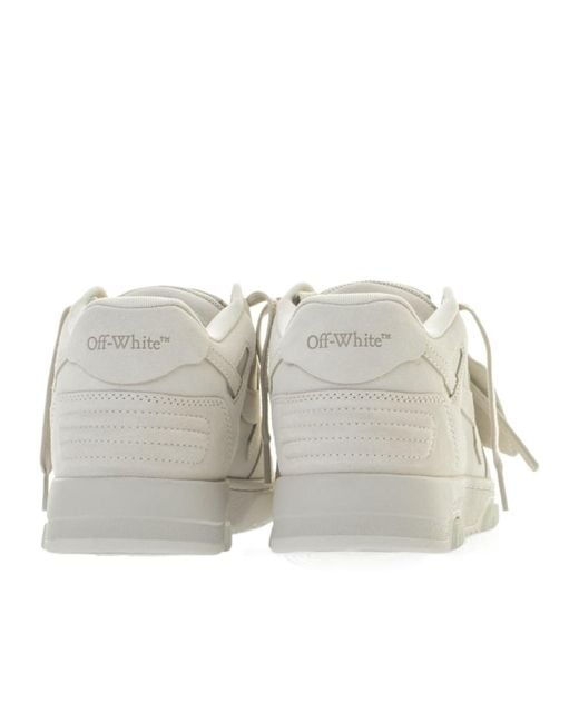 Off-White c/o Virgil Abloh Gray Out Of Office Lace-Up Sneakers for men