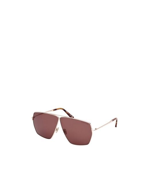 Tom Ford Pink Eyewear Pilot Frame Sunglasses for men