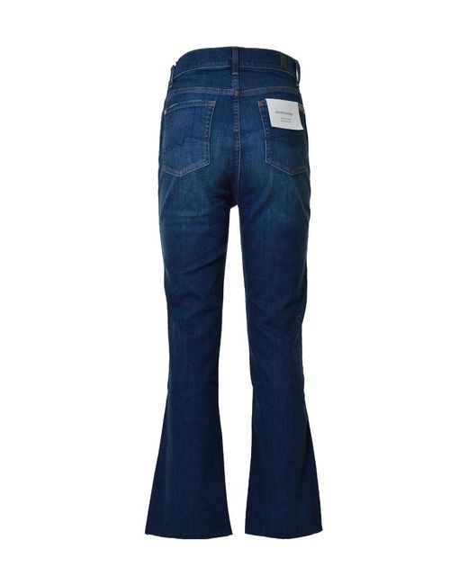 7 For All Mankind Blue Logo Jeans