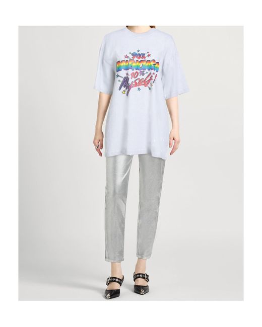 Balenciaga White Logo Short Sleeve T-Shirt