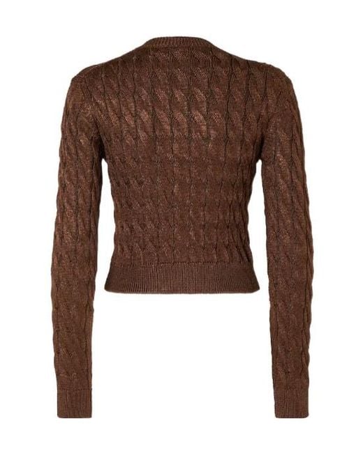 Fendi Brown Viscose Cardigan