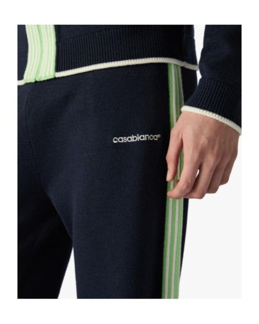 Casablanca Blue Side Striped Track Pants for men