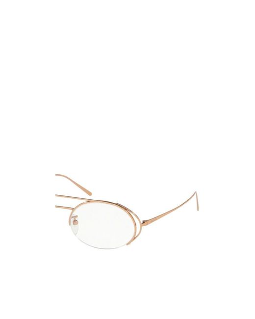Prada White Circular Flat Mirror