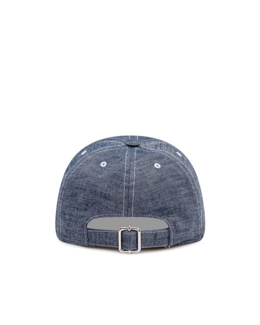 Marni Blue Logo Embroidered Baseball Cap for men