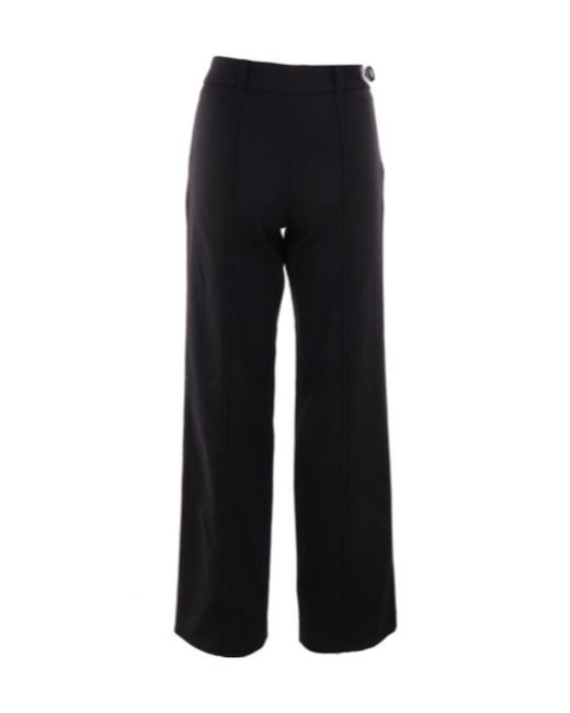 Alaïa Black Buckle Stretch Casual Pants