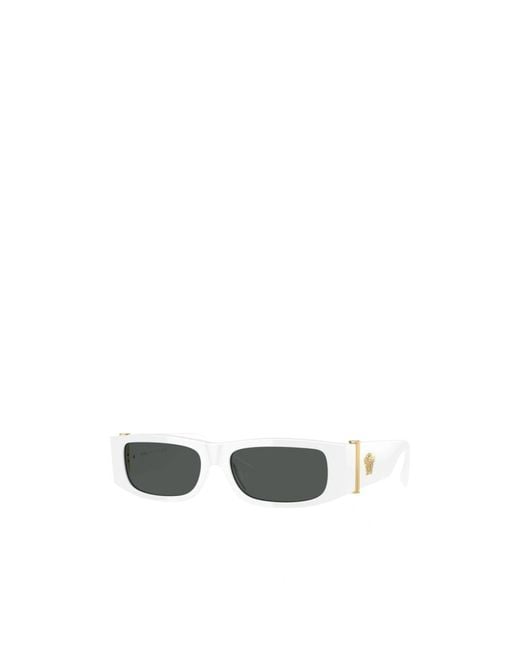 Versace White Full Frame Sunglasses for men
