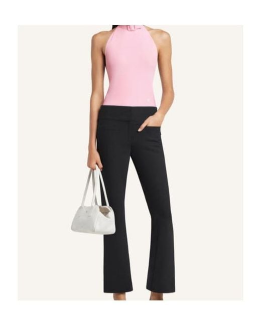 Courreges Pink Buckle Tech Crepe Bodie