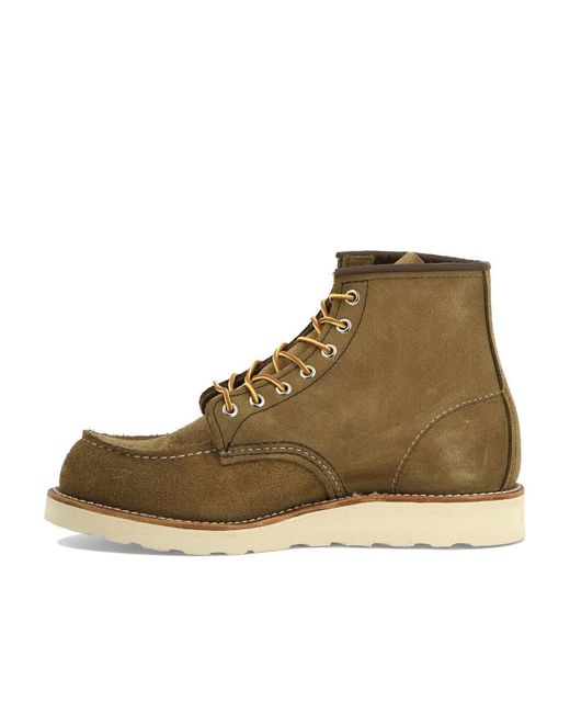 Red Wing Brown 6 Inch Moc Lace-Up Boots for men