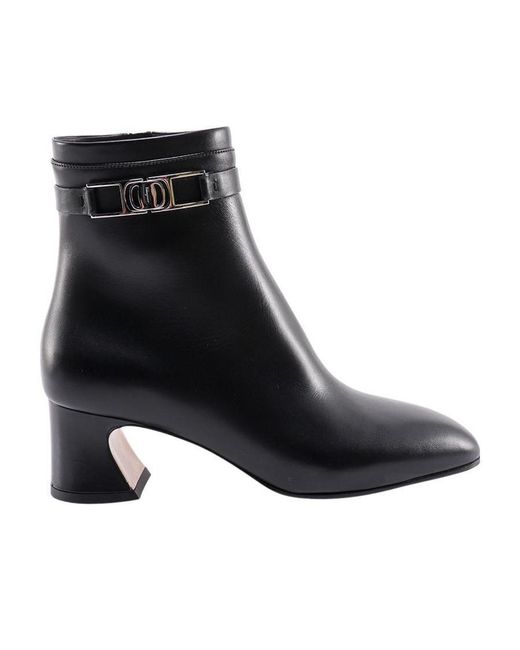 Ferragamo Black Ferragamo Logo Tag Ankle Boots
