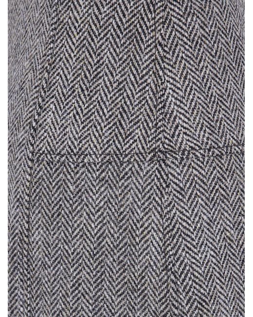 Paul Smith Gray A-Line Skirt