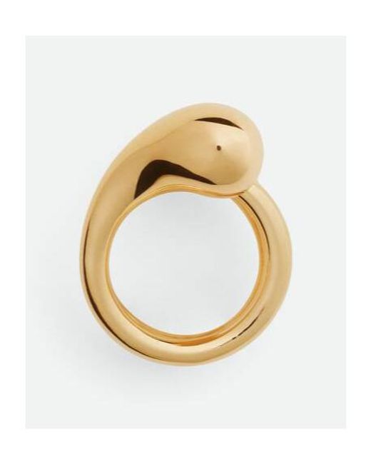Bottega Veneta Metallic Drop Ring
