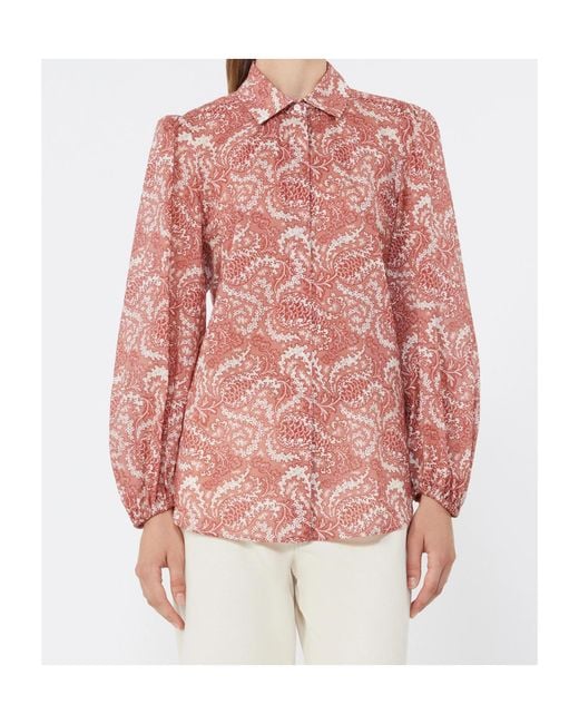 Weekend by Maxmara Pink Wkdperiodi Shirt Cherry