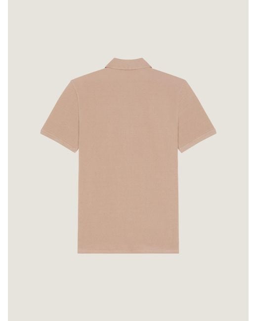 Givenchy Natural Paris Logo Patch Short-Sleeved Polo Shirt for men