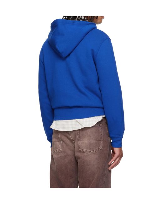 Polo Ralph Lauren Blue Long-Sleeved Full-Zip Hoodie for men