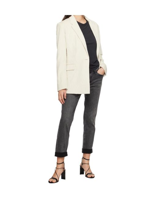 Rag & Bone White Long-Sleeved Suit Jacket
