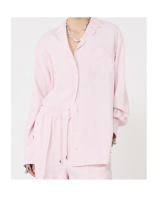 Sportmax Pink Cocco Button-Up Shirt