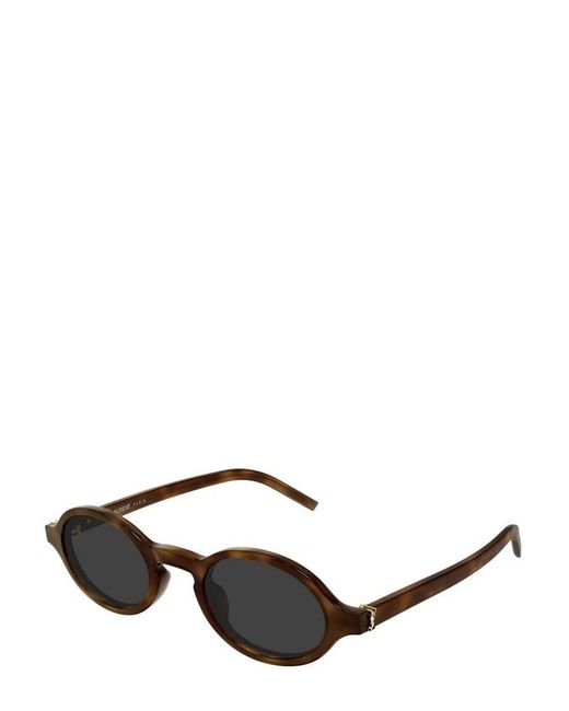 Saint Laurent Black Eyewear Oval Frame Sunglasses for men